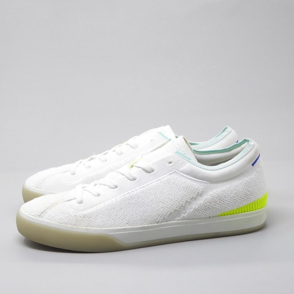 Rothys Lace Up Terry Cloth Sneaker White Textile Casual Shoes Womens Size 9 - Picture 4 of 9